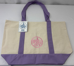 Trader Joe’s Canvas Tote Bag LAVENDER Large New Release Limited Edition NWT