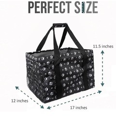 Extra Large Utility Tote Bag – Oversized Collapsible Tote with Wire Frame, Du…