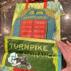 Trader Joe’s New Jersey Reusable State/Region Tote Polypropylene Bag 6 Gallon