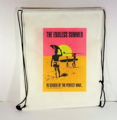 THE ENDLESS SUMMER SURFER RECYCLED MATERIAL DRAW STRING BACKPACK VIN & SUE