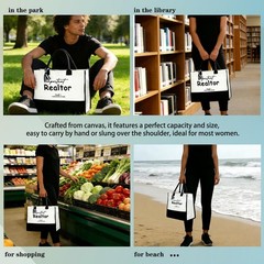 Professional Title Important Stuff Tote Bag Work Office Commuting Shoulder