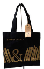 NEW Barnes & Noble Premium Organic In Conversion Cotton 14×14.5×4.75 Tote