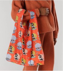 NWT Baggu Standard Reusable Bag Half Shell Skunk US seller Sold Out Rare H2F