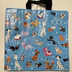 Tesco Disney 100 Blue Dogs Cats Tote Bag Lady Tramp Cheshire Cat Pluto New