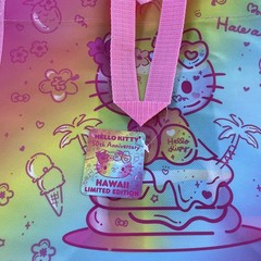 HAWAII ABC Hello Kitty Aloha REUSABLE SHOPPING BAG , 50th anniversary Sanrio