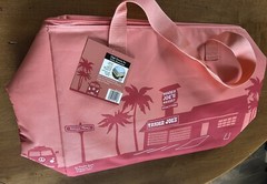 Trader Joe’s Large Insulated Reusable Tote Bag 8 Gallon Peach Color