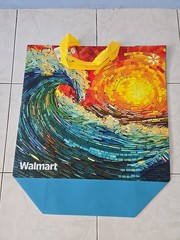 Puerto Rico Limited Edition XL WALMART Reusable Bag of Mosaic WAVE NEW