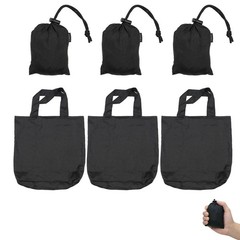 Heavy Duty Nylon Foldable Reusable Grocery Shopping Tote Bag 3 PCS 19×19 Inch