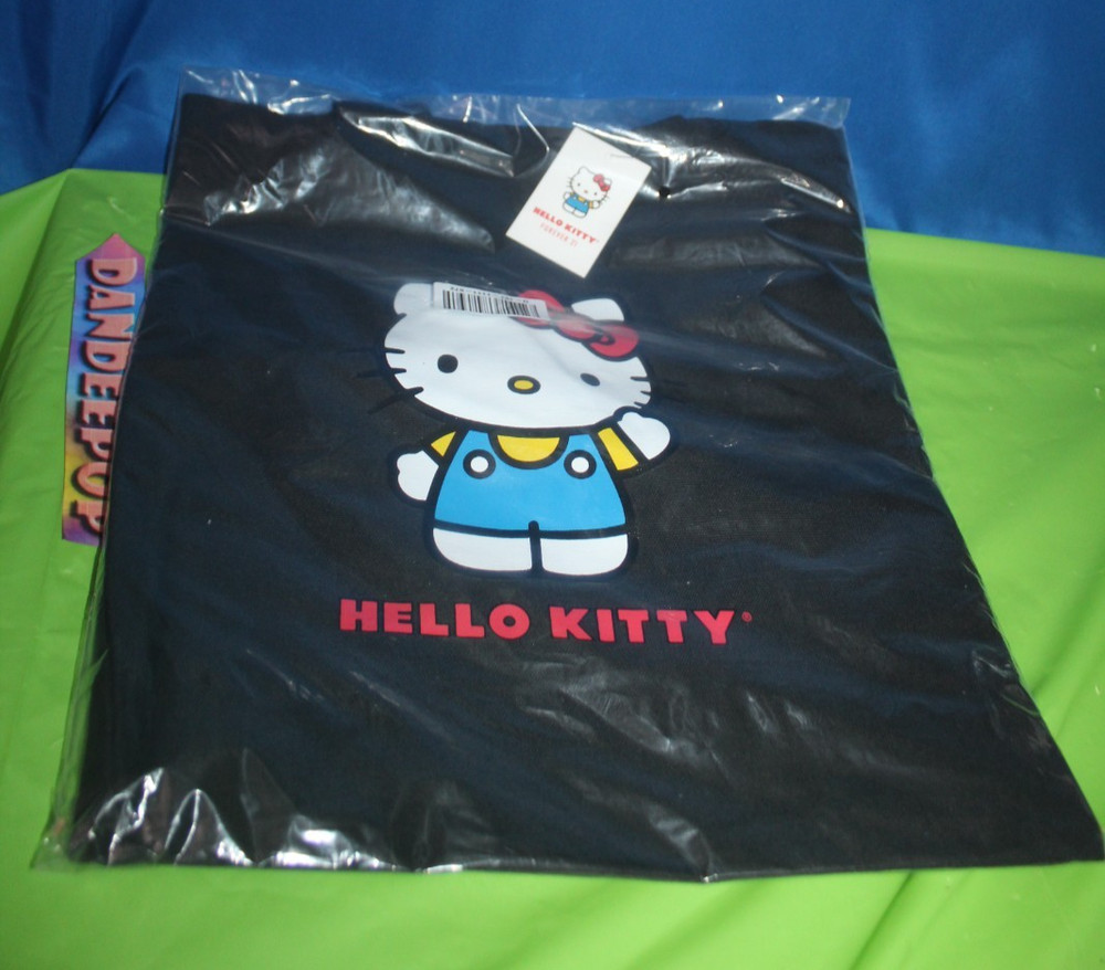 Hello Kitty Forever 21 Collaboration Black Tote Reusable Shopping Bag In Package