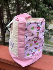 Hello Kitty Trader Joe’s Mini Canvas Tote -Pink, Spring 2026 – Handmade w/tag