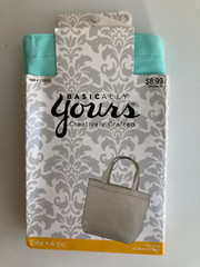 Basically Yours 4 Pack Totes Aqua Blue or Assorted Red/Blue/Yellow/Green 11″x8.5