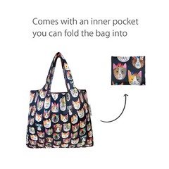 Wrapables Convenient Foldable Tote Nylon Reusable Grocery Bags
