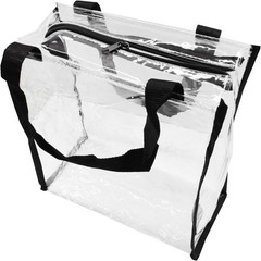 Team Clear Reusable Plastic Tote Bag Stadium Approved