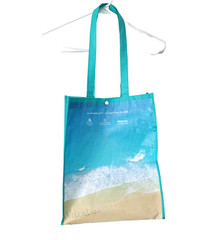 Marriott Vacation Club Reusable Shopping Bag New Beach Ocean Scene Snap Closure