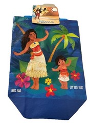 2 Pack Disney Moana Littre Sis 7x8x3.5 Inch Bags Kids Character Party W/Handles