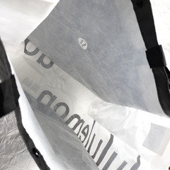 Lululemon Black & White 16″x14″ Reusable Tote Shopping Bag LOT of 3 ~ FAST SHIP