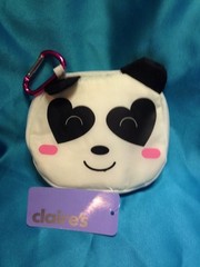 Claire’s New Panda Foldable Reusable Compactable Pull Out Tote Bag