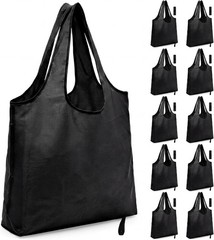 10-Pack Extra Large Reusable Grocery Bags Heavy Duty,55LB Foldable Waterproof
