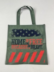 Reusable Shopping Bag Home of The Free Because Of The Brave Tunnel to Towers NEW