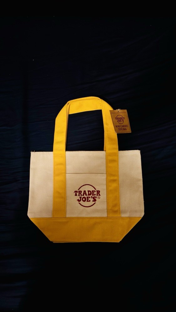Trader Joe’s Holiday Yellow Mini Tote Bag (2025 Limited Edition)