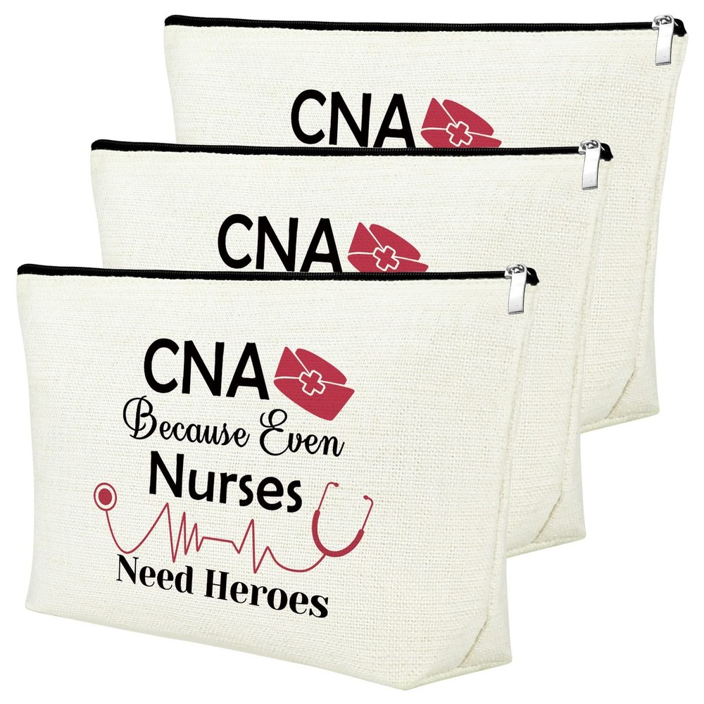 3PCS CNA Gift Certified Nursing Because Even Nurses Need Heroes（3pcs）