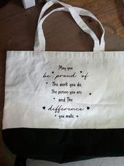 NEW inspiration tote bag BE PROUD OF THE WORK YOU DO
