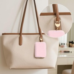 Playexen Mini Makeup Bag, Corduroy Small Cosmetic Bag for Mini, Light Purple