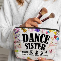 Zengzetong lnfinite Dance Gifts Makeup Bag, White Bag