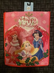 NWT Disney Princess Ariel Rapunzel Snow White Reusable Tote Bag Gift 13 Inch