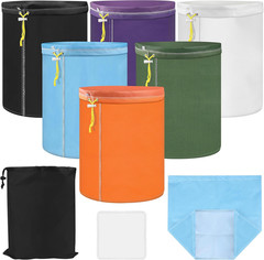 bolsas de malla filtro para extractores hidroponia reutilizables juego de 6pz