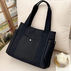 Large Capacity Tote Canvas Bag for Work Outgoing High Appearance Commuting Versa