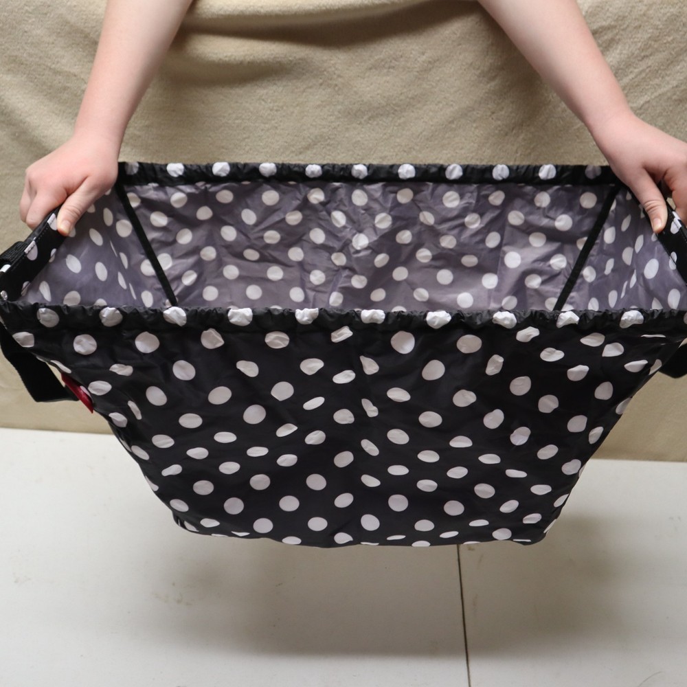 PAMPERED CHEF CLIP ON Expandable Nylon SHOPPING CART Tote Bag Fits In Your Buggy