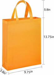Supersize 14 Pack Reusable Non Woven Gift Bags with Handles Party Fabric Tote…