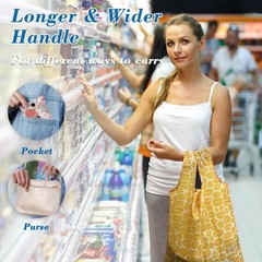 12 Packs Reusable Grocery Bags Foldable, Recycle Eco-friendly Foldable Tote B…