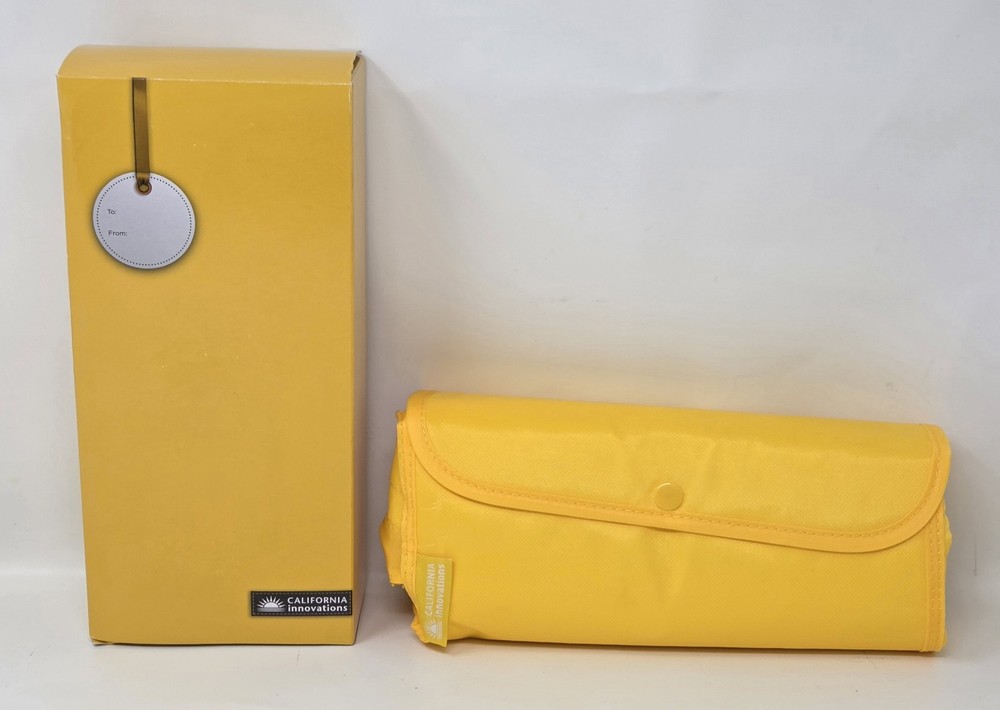 New Yellow California Innovations Collapsible Insulated Market Tote Bag