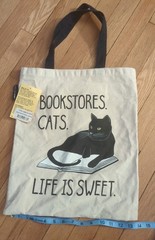 Cat Canvas Tote Bag By Out Of Print (New With Tags)