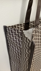 LULULEMON 2025 HOLIDAY Large Shopping Bag L-pattern Dark Gray