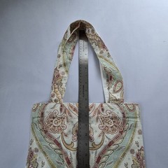 Paisley Pattern Foldable Fabric Reusable Shopping Bag Medium Multicolor
