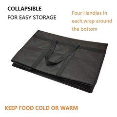 XXL-Larger Insulated Cooler Bags with Zipper Closure,Reusable Grocery Shoppin…