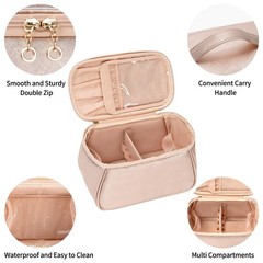OCHEAL Large Makeup Bag, Bag Organizer Small (Pack of 1), U_Rose Gold