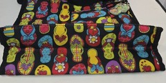 Black Flip Flop Printed Coin Pouch 12.5x12in Multi-Purpose Zip Up Tote Bag
