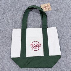 TRADER JOE’s Tote Bag Set Regular & Mini Canvas Reusable Grocery Bag NEW