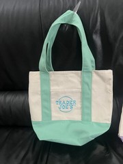 Trader Joe’s pastel mini canvas tote bags