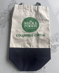 NWT Whole Foods New York Cty Columbus Circle Exclusive Cotton Tote Bag Blue USA
