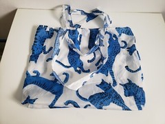 IKEA SKYNKE Blue Cat Small Reusable Bag 404.850.76