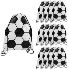 14″ x 18″ Large Soccer Ball Polyester Drawstring Bags – 12 Pc.