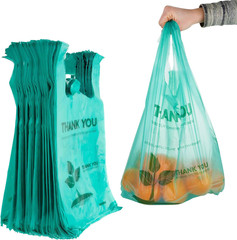 Eco Grocery Bags (100 Count) Grocery Bags – Reusable Supermarket Thank You Shopp