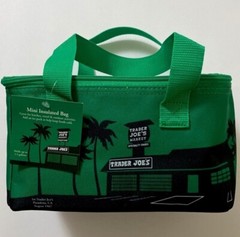 Trader Joe’s Mini Insulated Cooler Tote Lunch Bag Green