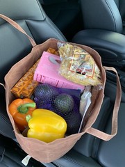 Waxed Canvas Tote Bag, Grocery Shopping, Market bag, Strong Materials Lightweigh