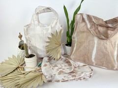 Pure Sage Reusable Grocery Bag Bundle – Stylish Shopping Bags for Groceries –